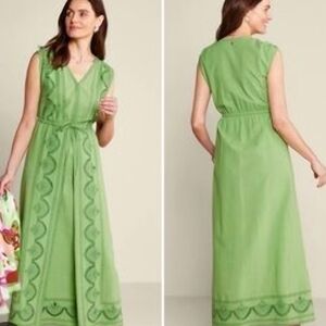 Soft SurroundingsElegant Green Sleeveless Dress